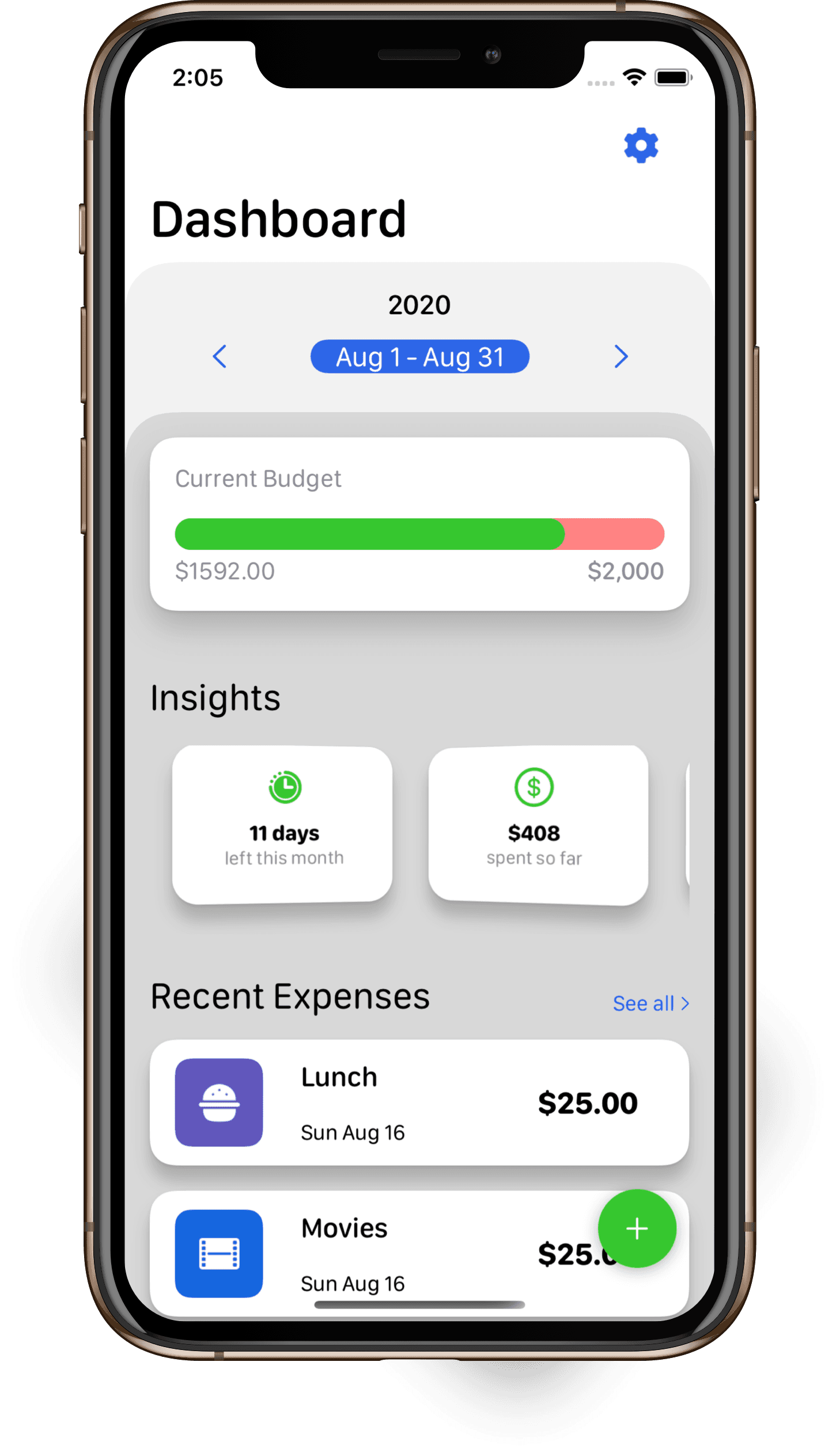Money Flow App Interface
